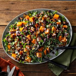 Roasted Butternut Squash Salad With Creamy Tahini Dressing