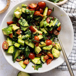 Avocado, Tomato &amp; Cucumber Salad