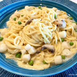 Cacio E Pepe With Scallops
