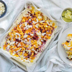 Tropical Frozen Yogurt Fruit Bark Recipe