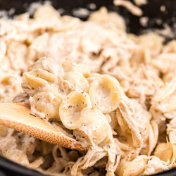 Slow Cooker Boursin Cheese Chicken Pasta