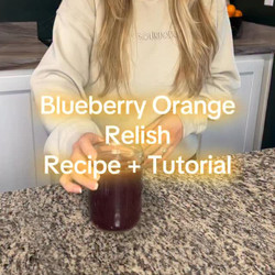 Blueberry Orange Relish (double Batch)