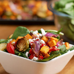 Roasted Veggie Salad With Maple Balsamic Vinaigrette Recipe By Tasty