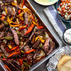 Sheet-pan Skirt Steak Fajitas Recipe