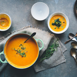 Sweet Potato, Carrot &amp; Red Lentil Soup
