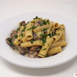 Creamy Pork And Mushroom Rigatoni
