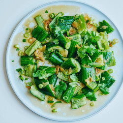Cucumbers With Pickled Ginger–scallion Sauce