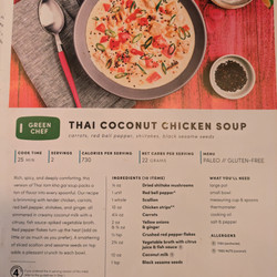Thai coconut chicken soup