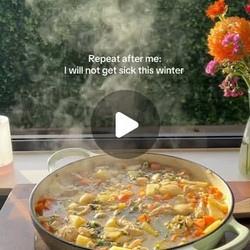 Lemon &amp; Ginger Chicken Immunity Soup