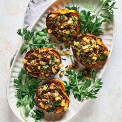 Vegan Stuffed Carnival Squash