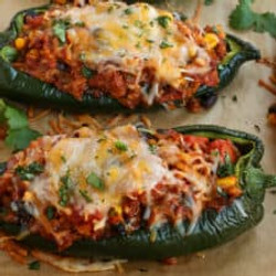 Stuffed Poblano Peppers
