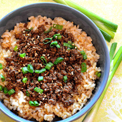Easy Korean Beef Bowl