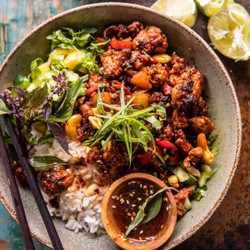 20 Minute Pina Colada Chicken Stir Fry