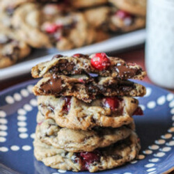 Double Cranberry Chocolate Chunk Cookies