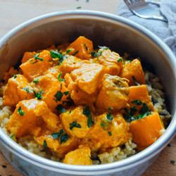 Salmon And Sweet Potato Korma