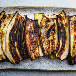Easiest Garlic Roasted Eggplant