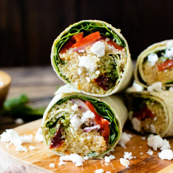 Mediterranean Quinoa Wraps