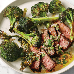 Pan-roasted Steak With Crispy Broccoli