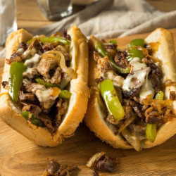 Low Calorie Philly Cheesesteak Sandwiches