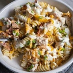 Chicken Bacon Ranch Pasta Salad