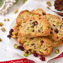 Cranberry Pistachio Shortbread