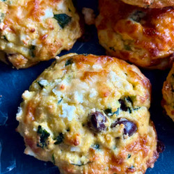 Easy Spinach + Feta Egg Biscuits (low Carb)