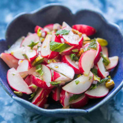 Radish Salad With Mint And Pistachios