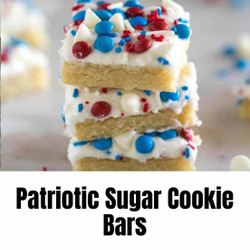 Patriotic Sugar Cookie Bars