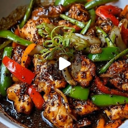 Sticky Garlic Chicken &amp; Veggie Stir-fry