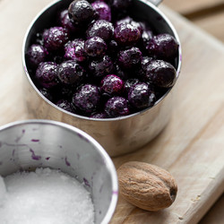 Earl Grey Panna Cotta With Blueberry Compote