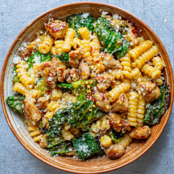 Miso Butter &amp; Sausage Pasta