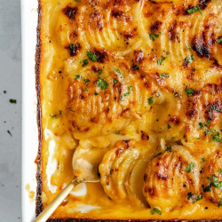 Dad’s Creamy &amp; Cheesy Au Gratin Potatoes
