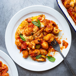 Puttanesca Gnocchi Traybake