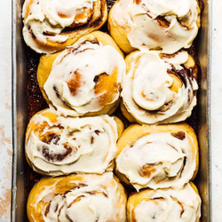 Overnight Pillowy Sourdough Cinnamon Rolls