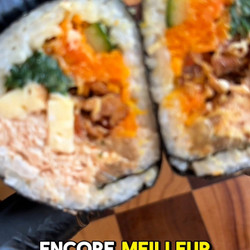 Kimbap Simplifié Au Thon Et Au Kimchi