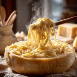 Pasta In A Wheel Of Parmigiano Reggiano