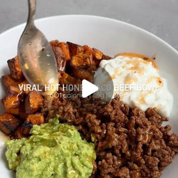 Hot Honey Beef Taco Bowls