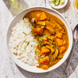 Japanese Curry With Winter Squash And Mushrooms