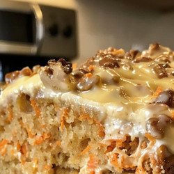 Carrot Walnut Cream Cheese Loaf