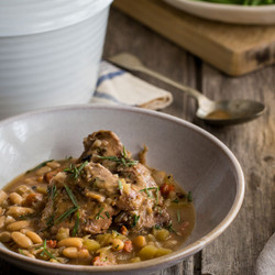 Rabbit Casserole With Apple, Cider And Tarragon