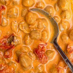 Tomato + Gochujang Cream Chickpeas