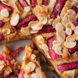 Rhubarb And Almond Cake