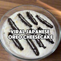 Viral Japanese Oreo Cheesecake