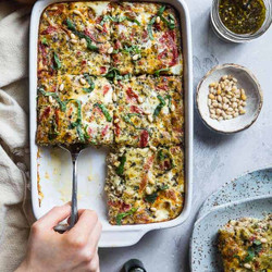 Easy Low Carb Keto Breakfast Casserole With Sausage