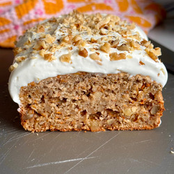 Healthy Oatmeal Carrot Cake Loaf
