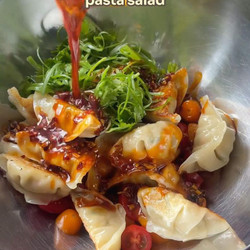 Dumpling Salad In 15 Minutes