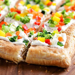 Puff Pastry Veggie Pizza