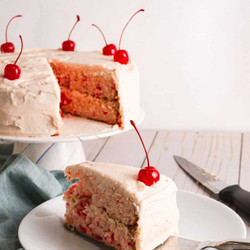 Cherry Cream Cheese Layer Cake
