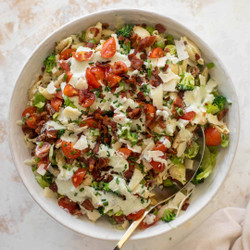 Broccoli Blt Pasta Salad With Asiago Ranch