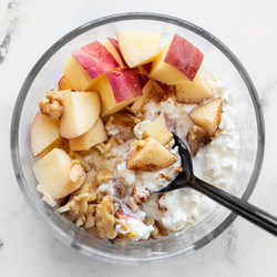 Apple Cinnamon Cottage Cheese Breakfast Bowl